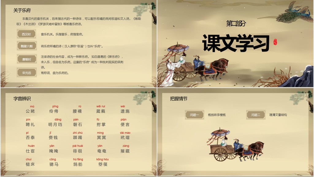 《孔雀东南飞》教案PPT课件 《孔雀东南飞》教案PPT课件