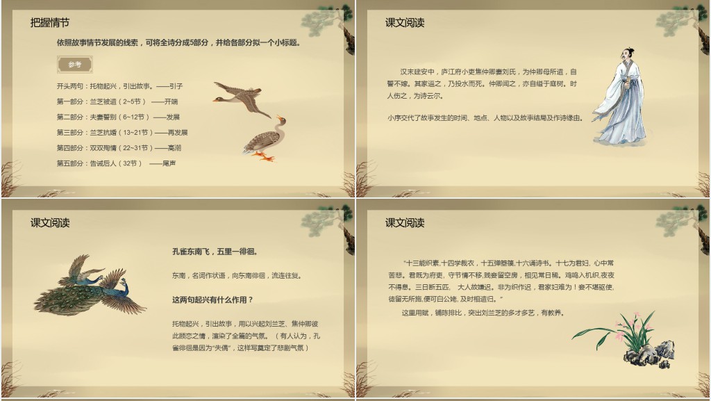 《孔雀东南飞》教案PPT课件 《孔雀东南飞》教案PPT课件