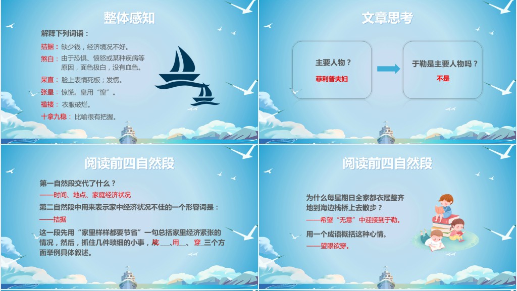 初中九年级语文上册《我的叔叔于勒》PPT课件 初中九年级语文上册《我的叔叔于勒》PPT课件