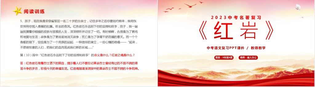 中考名著复习红岩PPT课件 中考名著复习红岩PPT课件