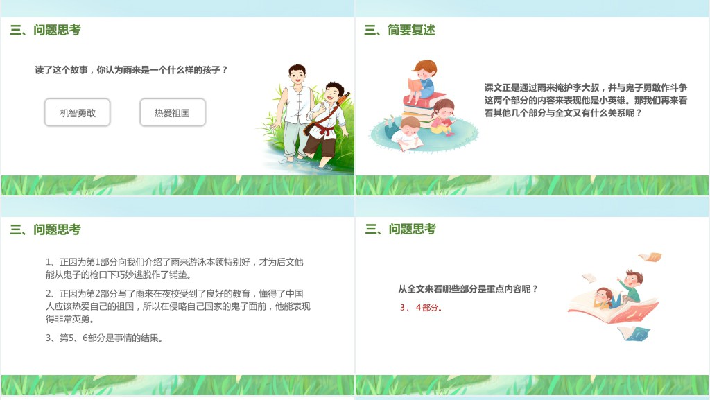 小学四年级语文下册《小英雄雨来》PPT课件 小学四年级语文下册《小英雄雨来》PPT课件