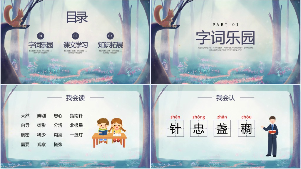小学二年级语文下册《你在野外迷了路》PPT课件 小学二年级语文下册《你在野外迷了路》PPT课件