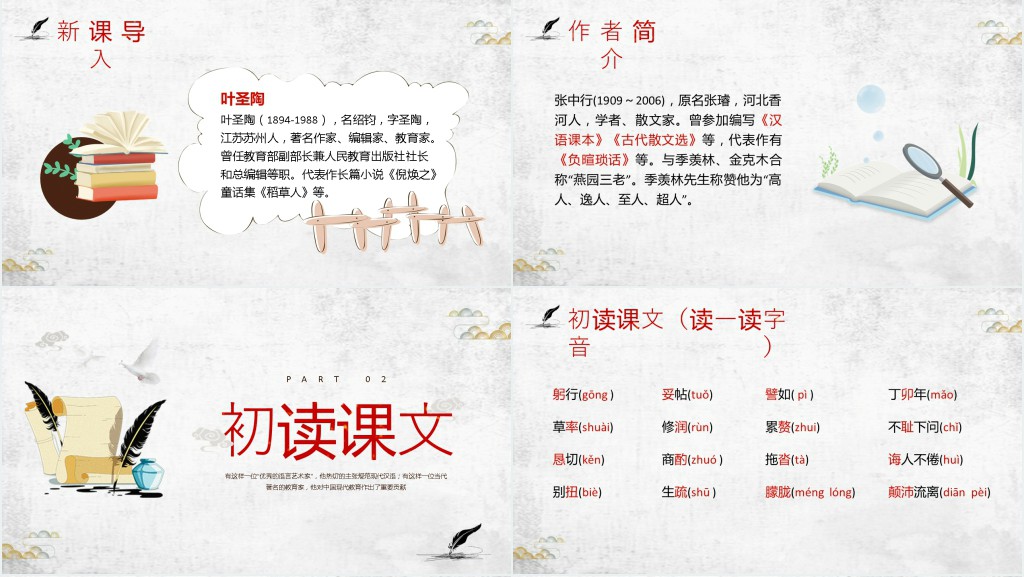 初中七年级语文下册《叶圣陶先生二三事》PPT课件 初中七年级语文下册《叶圣陶先生二三事》PPT课件