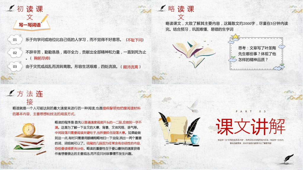初中七年级语文下册《叶圣陶先生二三事》PPT课件 初中七年级语文下册《叶圣陶先生二三事》PPT课件