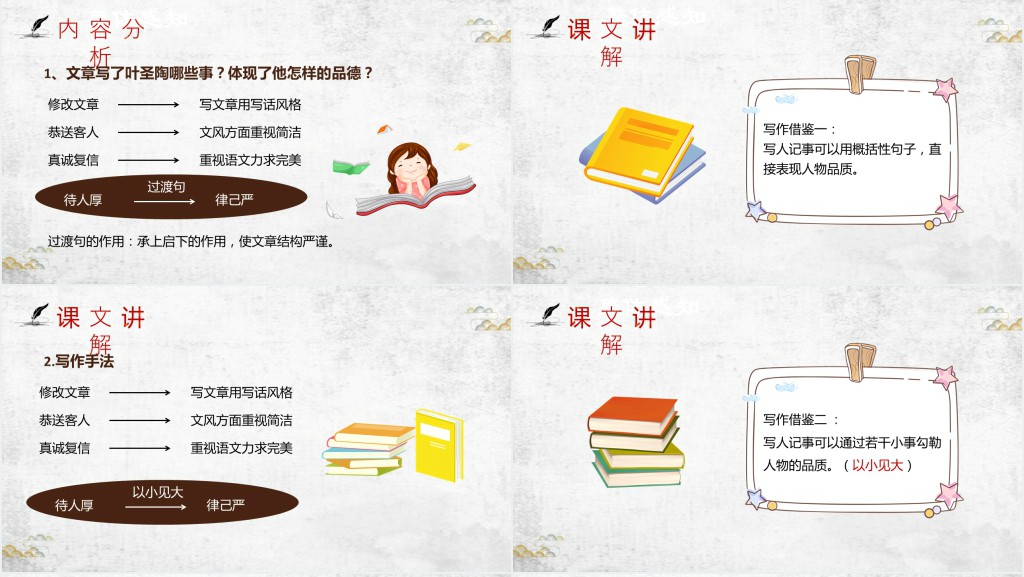 初中七年级语文下册《叶圣陶先生二三事》PPT课件 初中七年级语文下册《叶圣陶先生二三事》PPT课件
