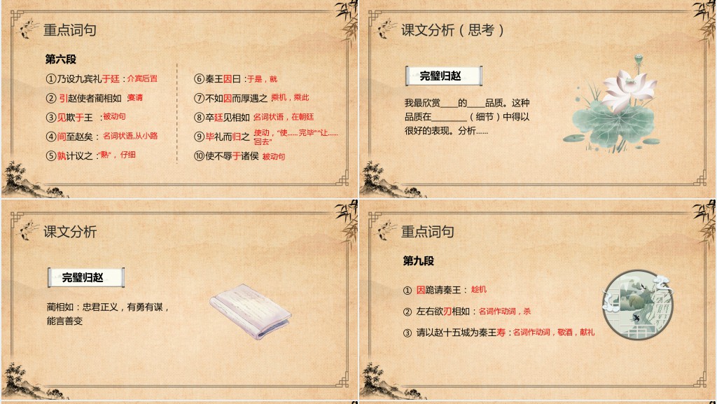 高二语文必修四《廉颇蔺相如列传》PPT课件 高二语文必修四《廉颇蔺相如列传》PPT课件