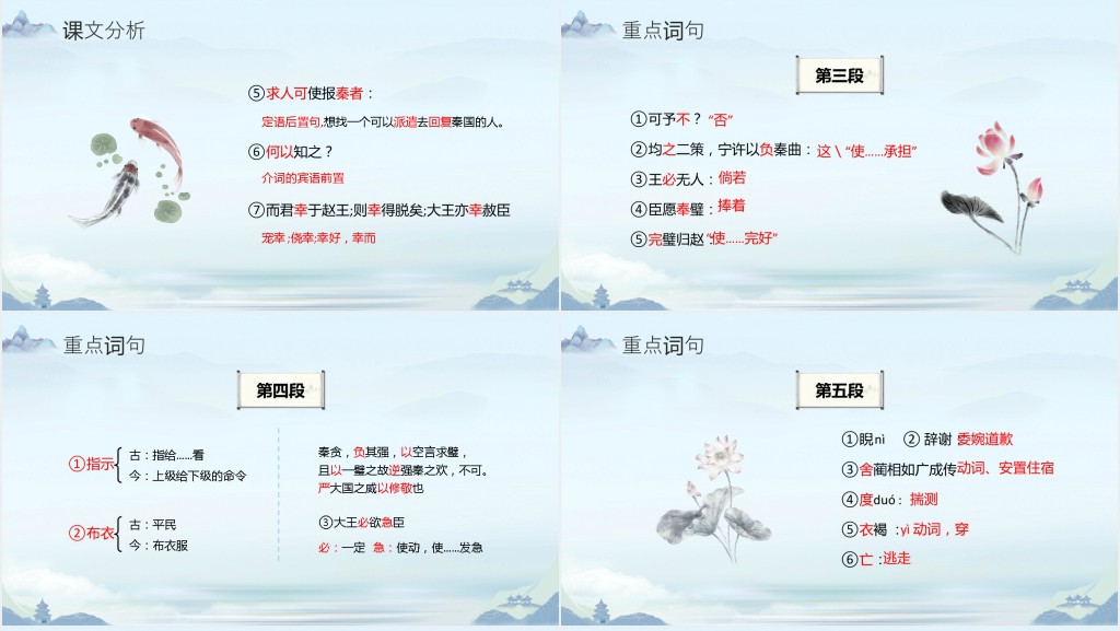 语文必修四《廉颇蔺相如列传》教案PPT课件 语文必修四《廉颇蔺相如列传》教案PPT课件