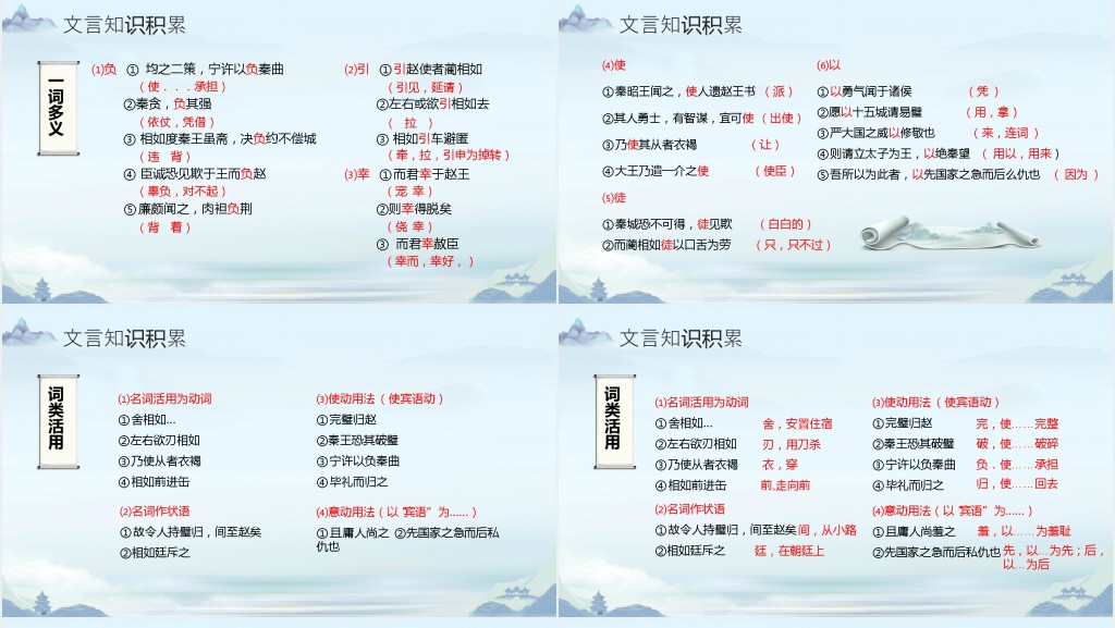 语文必修四《廉颇蔺相如列传》教案PPT课件 语文必修四《廉颇蔺相如列传》教案PPT课件