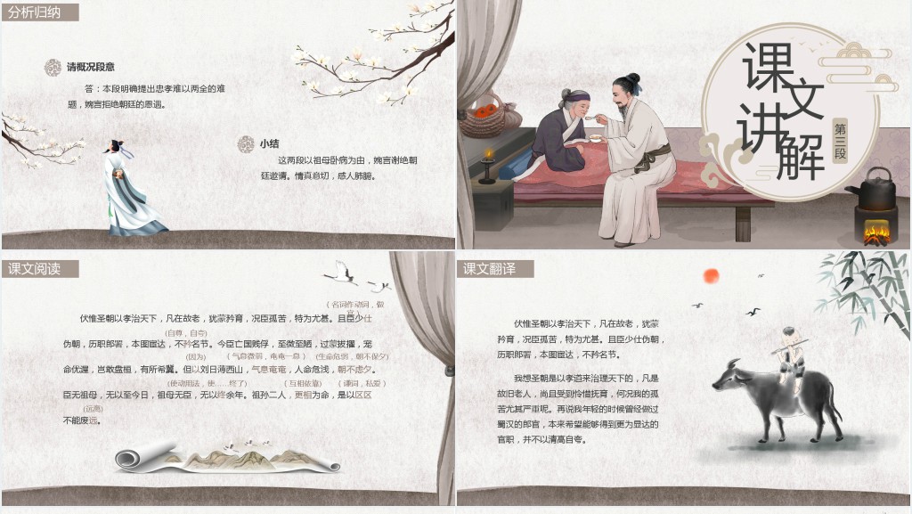 高二语文上册《陈情表》PPT课件 高二语文上册《陈情表》PPT课件