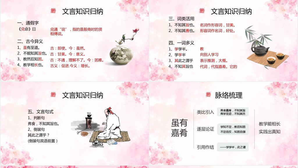 语文《虽有嘉肴》教案PPT课件 语文《虽有嘉肴》教案PPT课件