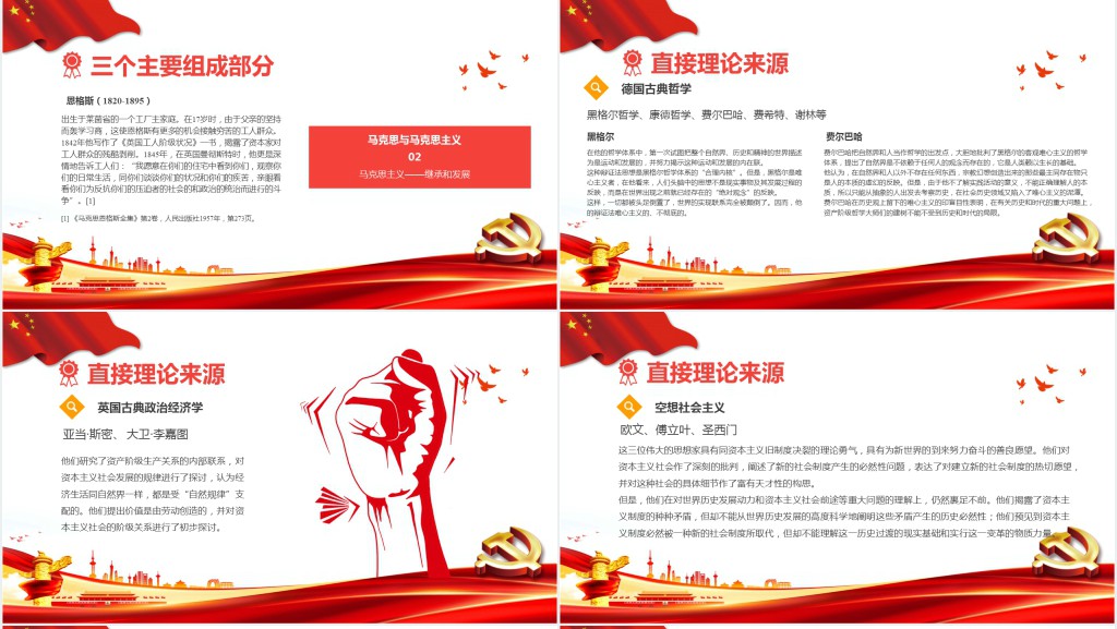 马克思主义基本原理概论PPT党课 马克思主义基本原理概论PPT党课