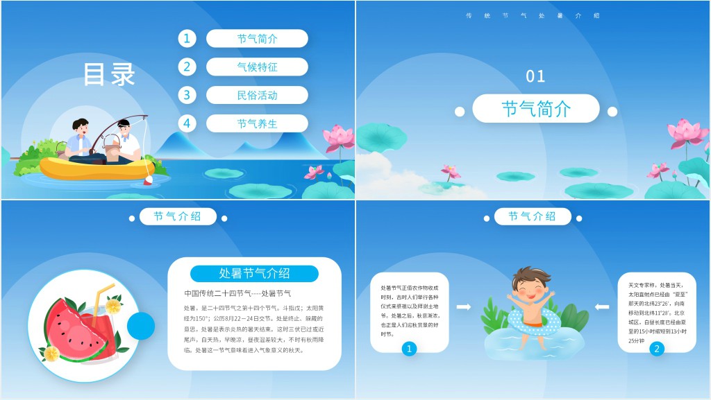 传统节气处暑介绍PPT课件 传统节气处暑介绍PPT课件