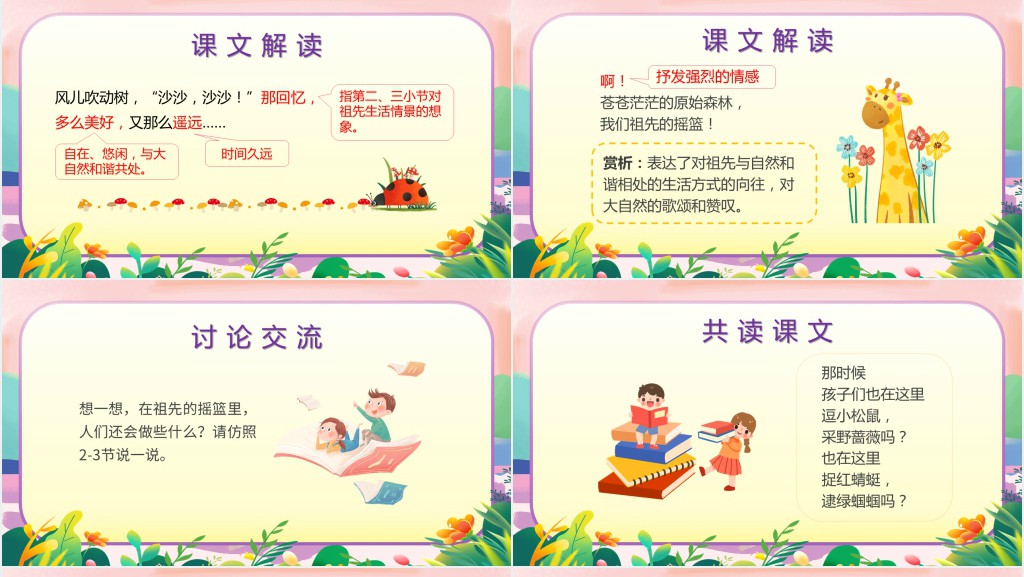 语文《祖先的摇篮》教学PPT课件 语文《祖先的摇篮》教学PPT课件