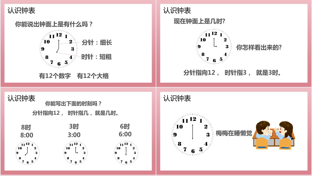 人教版《认识钟表》教案PPT课件 人教版《认识钟表》教案PPT课件
