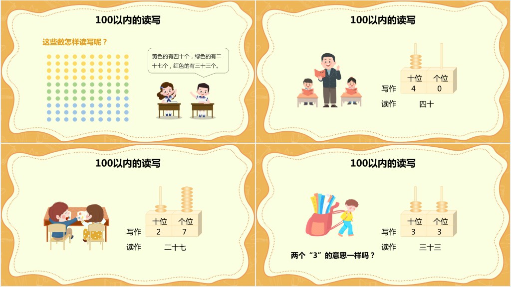 人教版小学一年级数学下册《读数、写数》PPT课件 人教版小学一年级数学下册《读数、写数》PPT课件