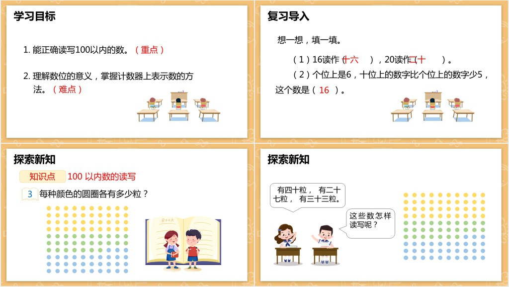 人教版小学一年级数学下册《读数和写数》PPT课件 人教版小学一年级数学下册《读数和写数》PPT课件