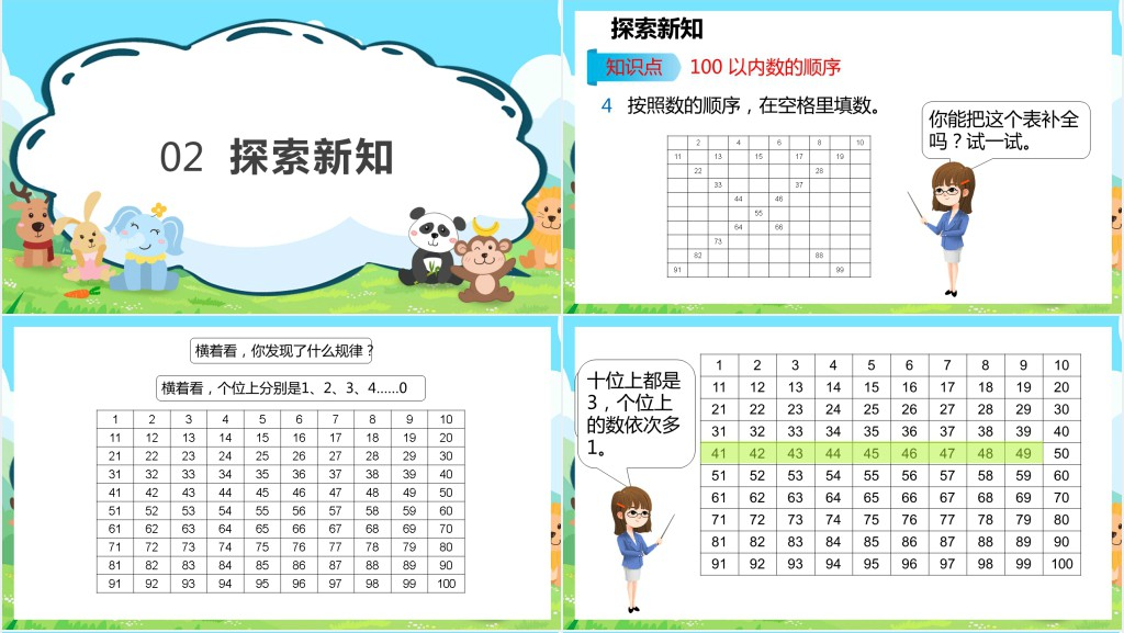 人教版《数的顺序》教案PPT课件