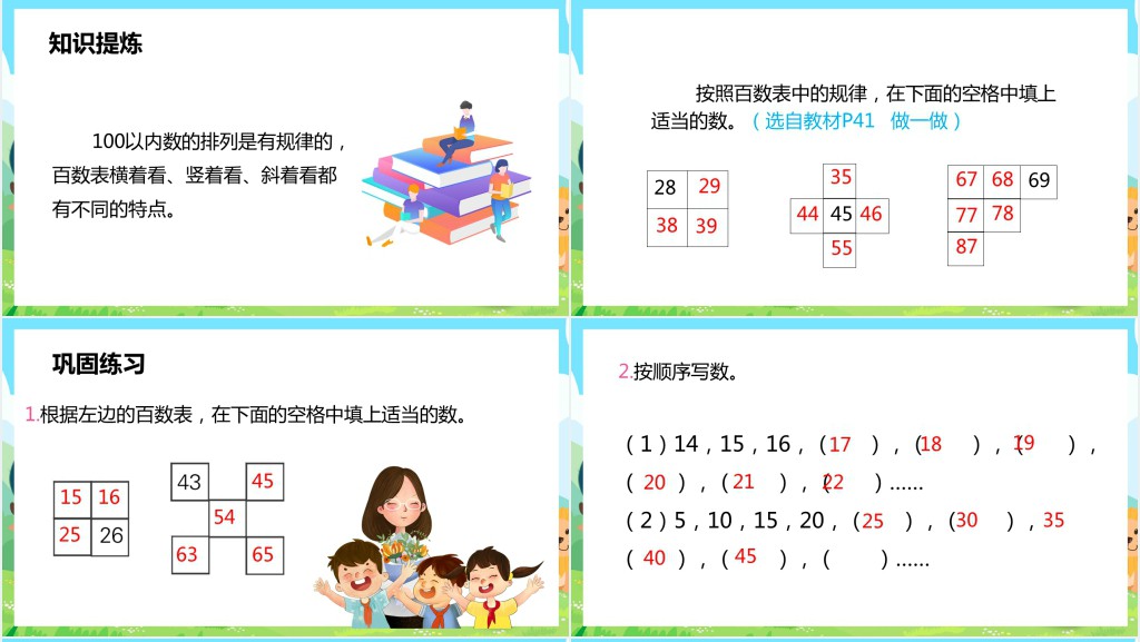 人教版《数的顺序》教案PPT课件