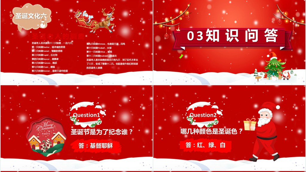 了解圣诞节主题班会PPT模板 了解圣诞节主题班会PPT模板