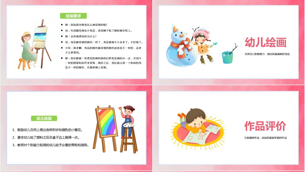 幼儿园美术教育培训PPT模板 幼儿园美术教育培训PPT模板