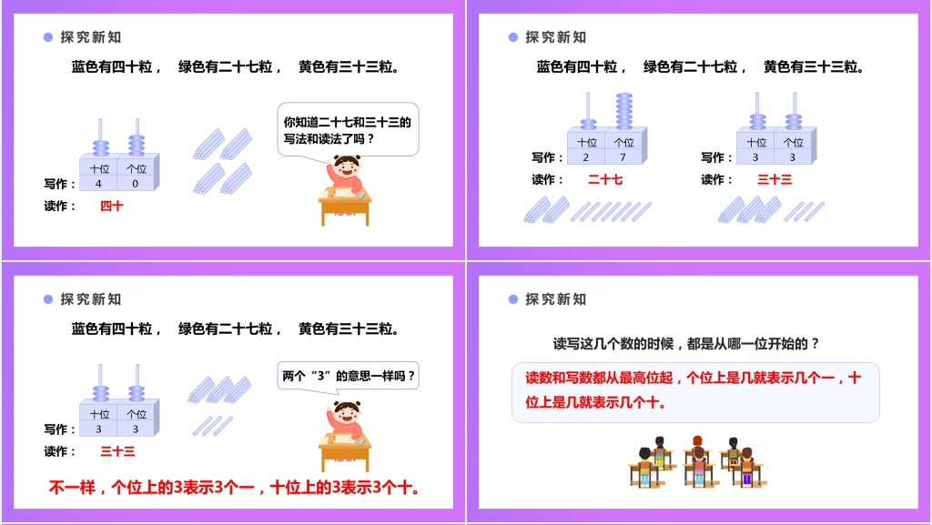 人教版《读数、写数》教案PPT课件 人教版《读数、写数》教案PPT课件