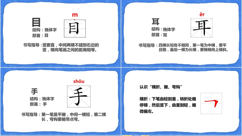 部编版小学一年级语文上册《口耳目》PPT课件 部编版小学一年级语文上册《口耳目》PPT课件