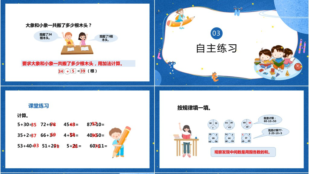 《两位数加一位数和两位数加整十数的不进位法》第一课PPT课件 《两位数加一位数和两位数加整十数的不进位法》第一课PPT课件