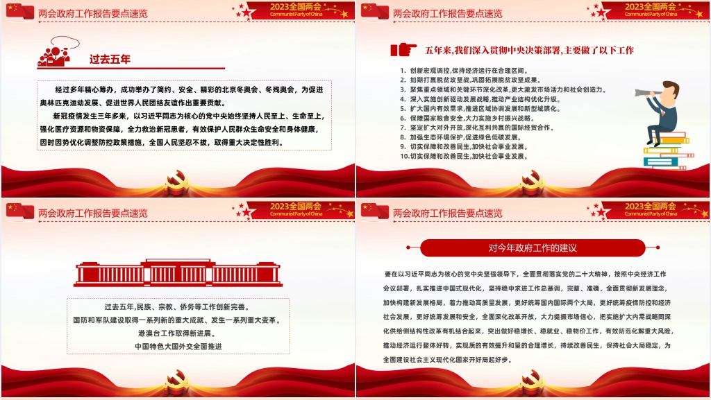 深入学习贯彻2023年全国两会精神PPT党课 深入学习贯彻2023年全国两会精神PPT党课
