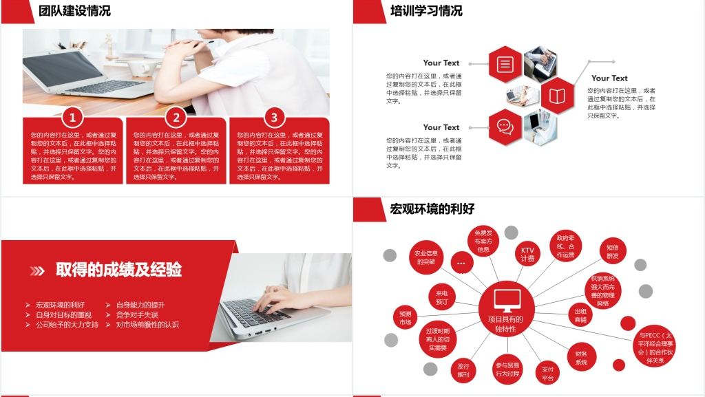 红色简约工作汇报PPT模板 红色简约工作汇报PPT模板