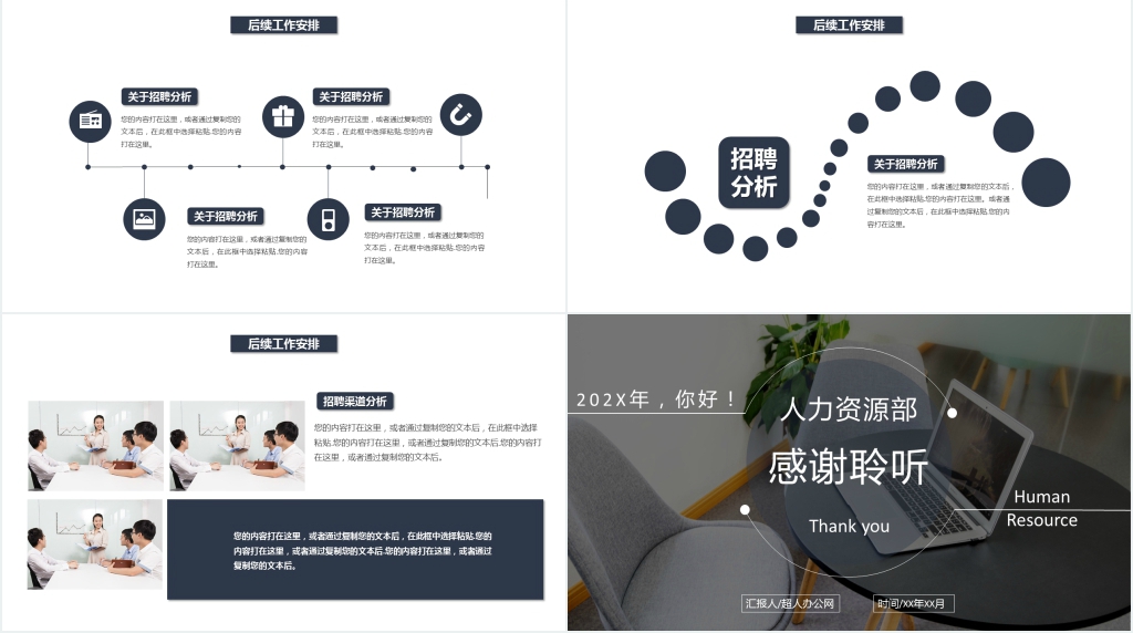 人力下一步工作计划PPT模板 人力下一步工作计划PPT模板