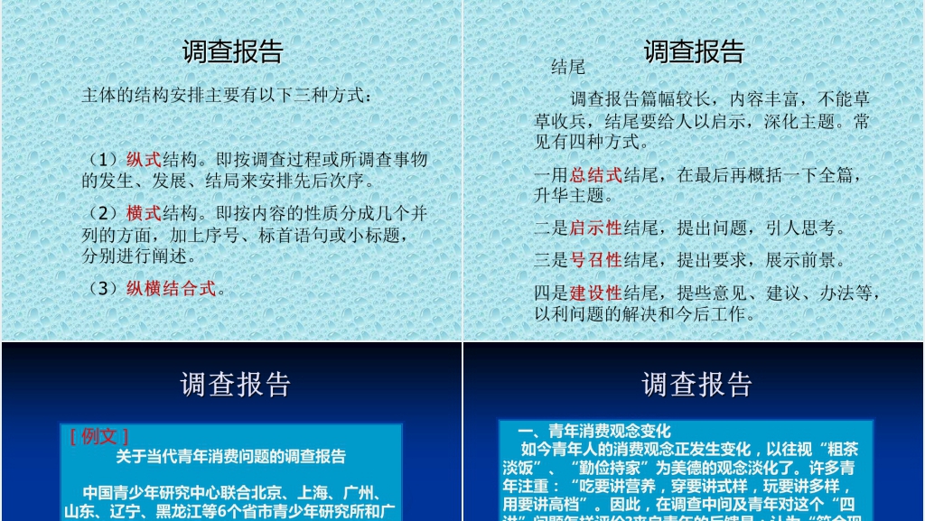 应用文写作知识点调查报告PPT范文 应用文写作知识点调查报告PPT范文