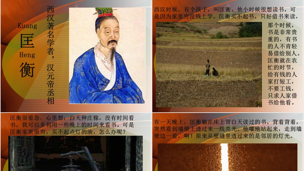 成语故事凿壁借光PPT课件 成语故事凿壁借光PPT课件