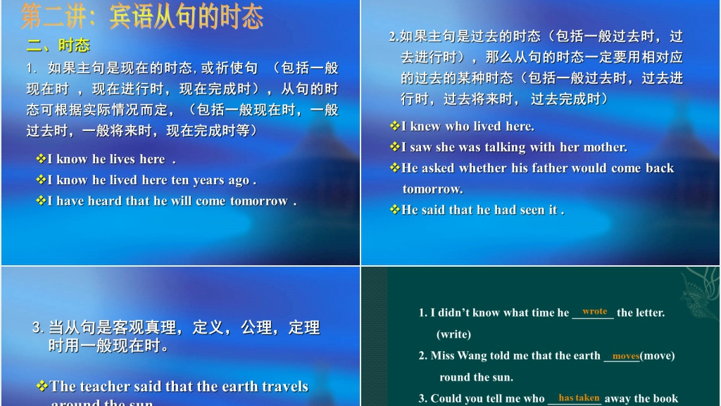 英语宾语从句讲解PPT课件 英语宾语从句讲解PPT课件
