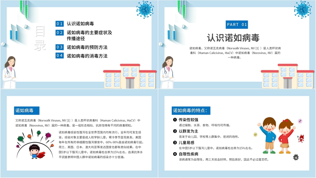幼儿园诺如病毒的预防PPT课件 幼儿园诺如病毒的预防PPT课件