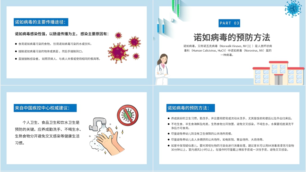 幼儿园诺如病毒的预防PPT课件 幼儿园诺如病毒的预防PPT课件