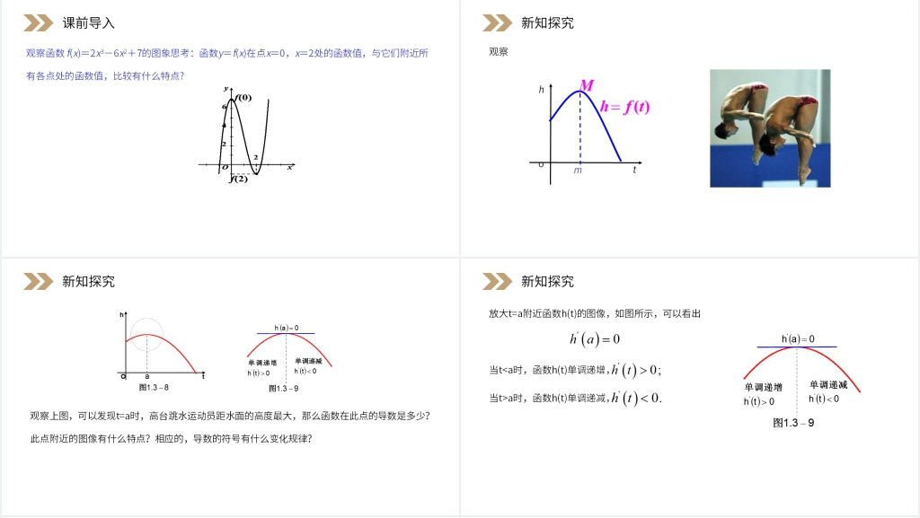 人教版高中数学选修2-2《函数的极值与导数》PPT课件 人教版高中数学选修2-2《函数的极值与导数》PPT课件