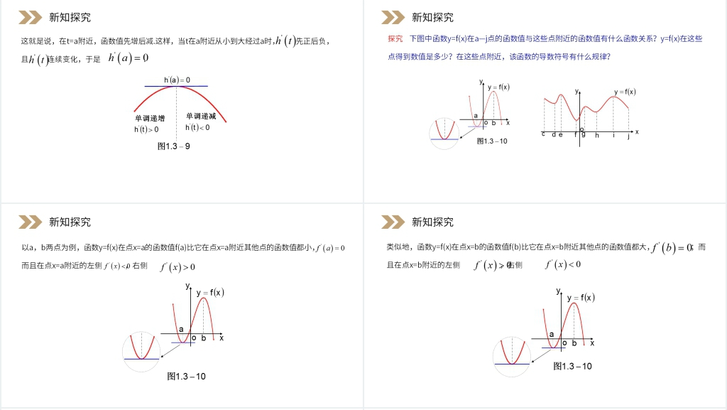 人教版高中数学选修2-2《函数的极值与导数》PPT课件 人教版高中数学选修2-2《函数的极值与导数》PPT课件