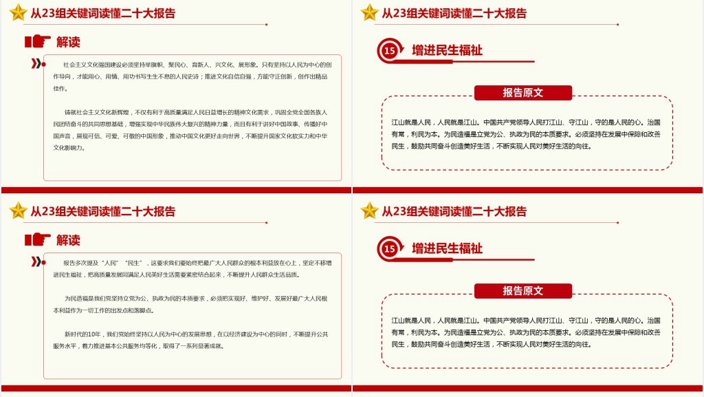 从23组关键词读懂党的二十大报告PPT党课 从23组关键词读懂党的二十大报告PPT党课