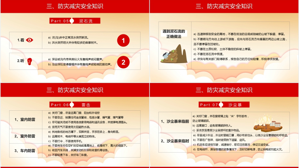 第14个全国防灾减灾日由来介绍PPT模板 第14个全国防灾减灾日由来介绍PPT模板