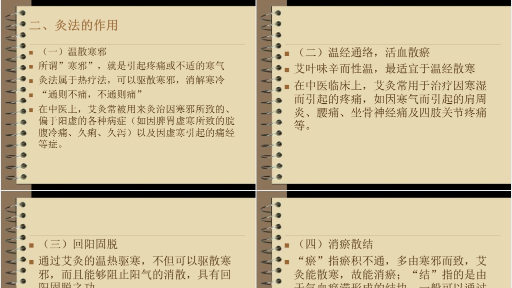 艾灸常见病及其治疗方法PPT课件 艾灸常见病及其治疗方法PPT课件