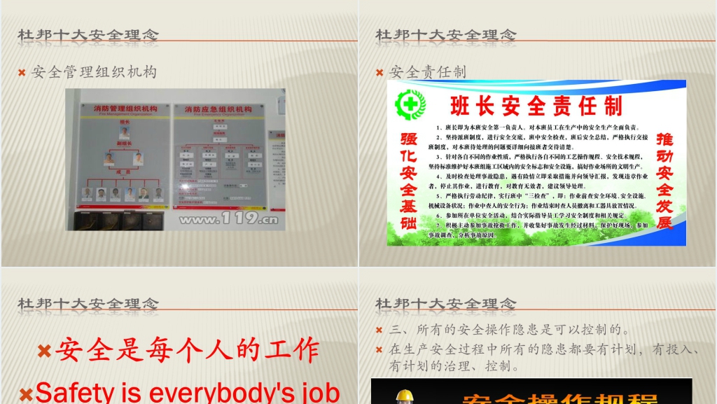 安全十大管理理念杜邦PPT课件 安全十大管理理念杜邦PPT课件