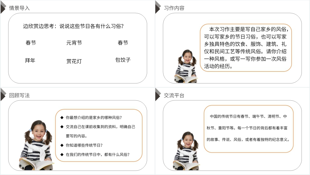 人教版六年级语文下册《 习作(家乡的风俗)》PPT课件 人教版六年级语文下册《 习作(家乡的风俗)》PPT课件