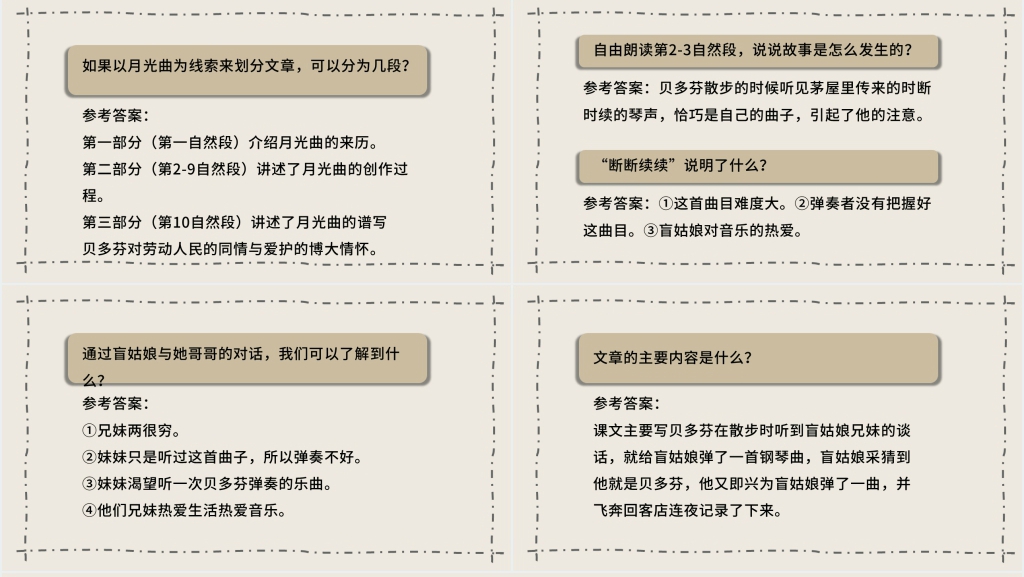 北师大版语文四年级上册月光曲PPT课件 北师大版语文四年级上册月光曲PPT课件