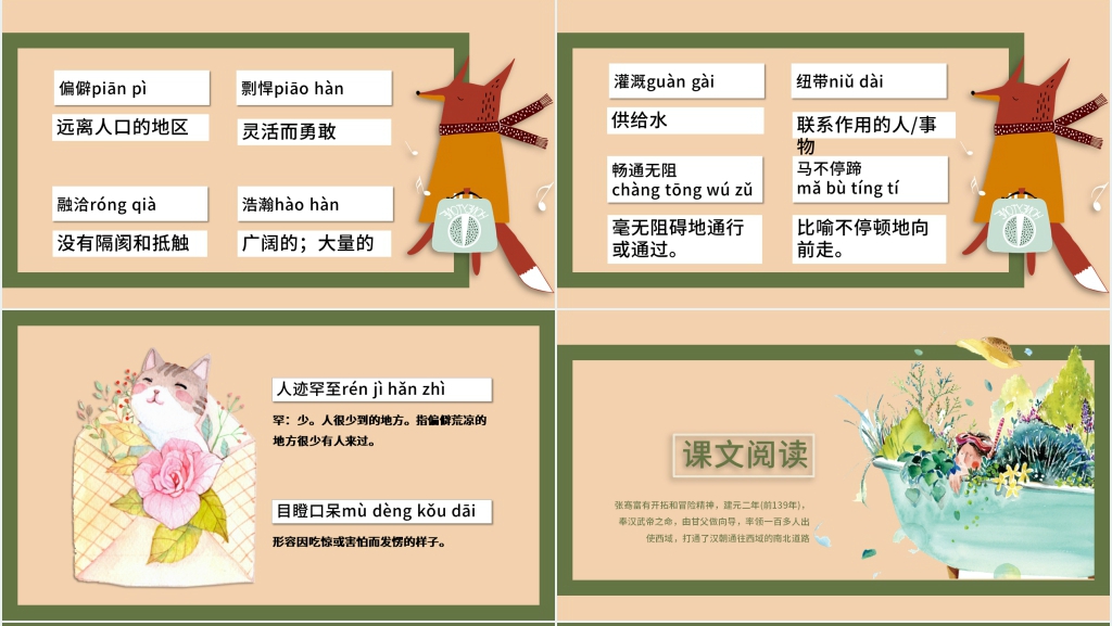 北师大版语文四年级下册丝绸之路PPT课件 北师大版语文四年级下册丝绸之路PPT课件