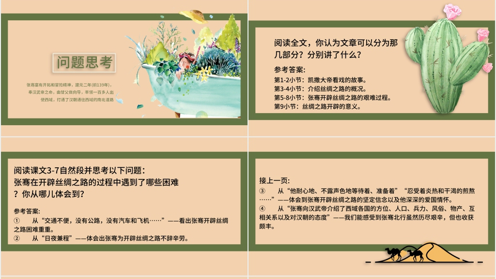 北师大版语文四年级下册丝绸之路PPT课件 北师大版语文四年级下册丝绸之路PPT课件