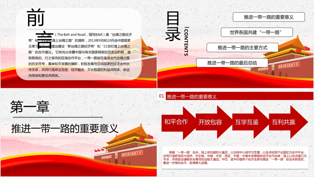 一带一路共创繁荣PPT 一带一路共创繁荣PPT