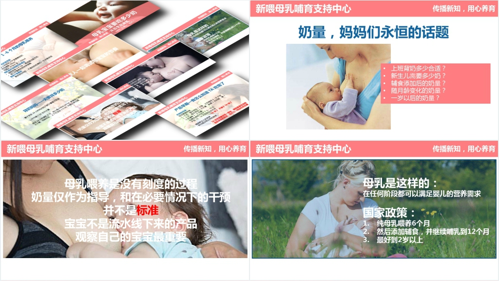 母乳喂养知识培训内容PPT模板 母乳喂养知识培训内容PPT模板