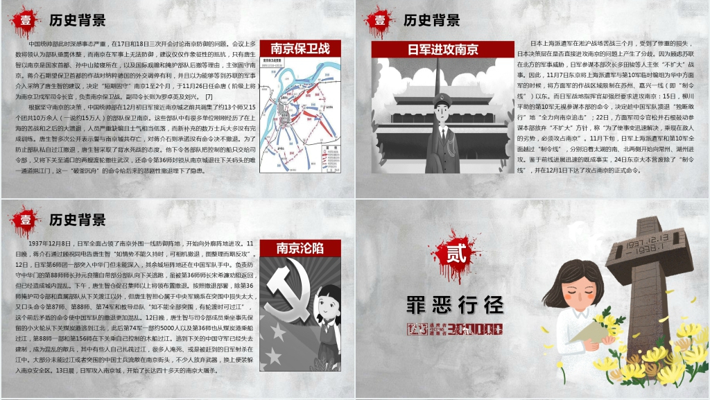 国家公祭日活动宣传教育PPT模板 国家公祭日活动宣传教育PPT模板