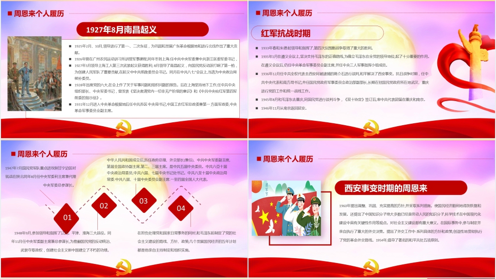 人民的好总理周恩来PPT党课 人民的好总理周恩来PPT党课