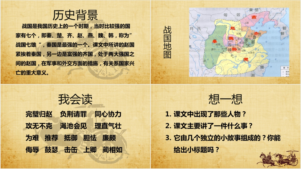 五年级上册语文《将相和》课文讲解PPT课件 五年级上册语文《将相和》课文讲解PPT课件
